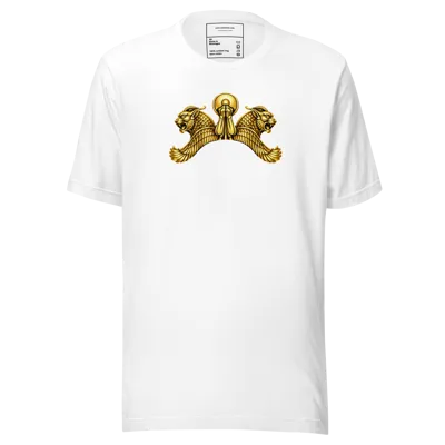 Plaque with horned lion-griffins Achaemenid center Unisex t-shirt