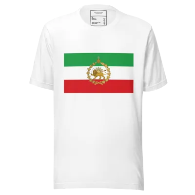 Pahlavi flag center Unisex t-shirt