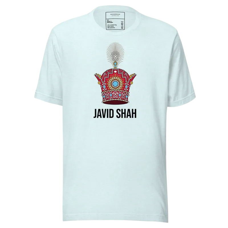 Javid shah Pahlavi Crown Unisex t-shirt