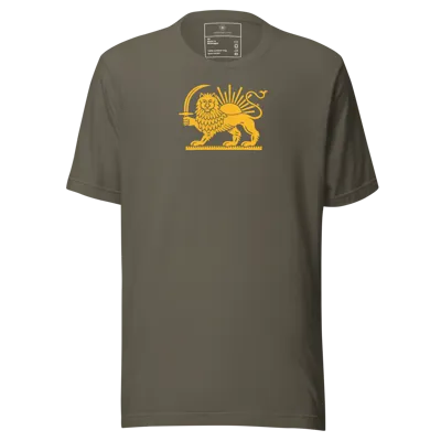 shirokhorshid (Lion and Sun) sign iran center Unisex t-shirt