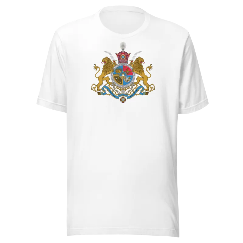 Imperial Coat of Arms of Iran center Unisex t-shirt