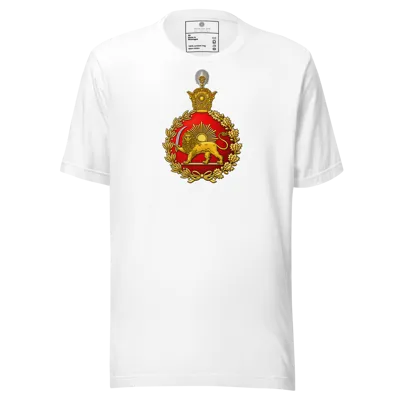 White Revolution of the Pahlavi dynasty center Unisex t-shirt