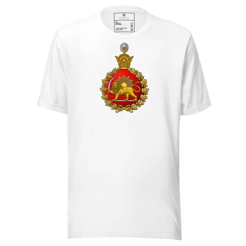 White Revolution of the Pahlavi dynasty center Unisex t-shirt