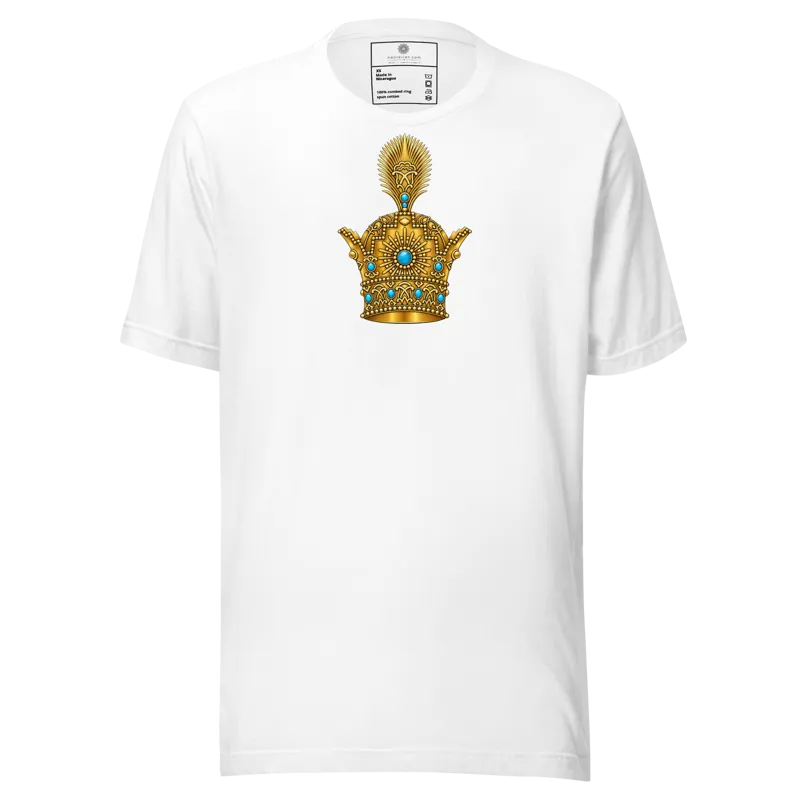 Pahlavi Crown of Imperial Iran Golden center Unisex t-shirt