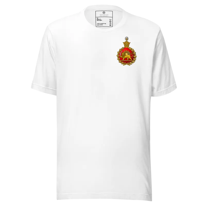 White Revolution of the Pahlavi dynasty corner Unisex t-shirt