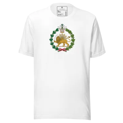 Imperial Emblem of the Qajar Dynasty – Lion and Sun Heritage center Unisex t-shirt