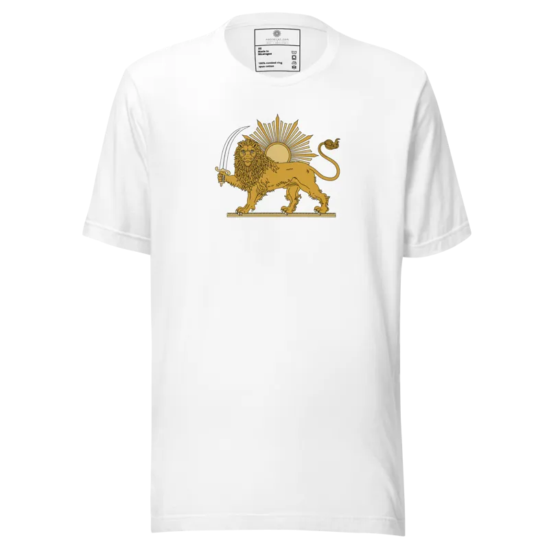 shirokhorshid (Lion and Sun) sign iran detailed center Unisex