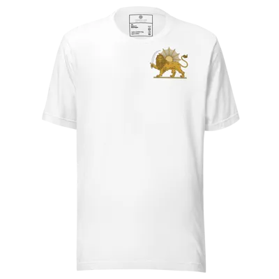 shirokhorshid (Lion and Sun) sign iran detail corner Unisex t-shirt