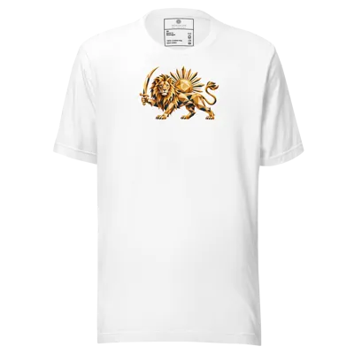 shirokhorshid (Lion and Sun) sign iran classic center Unisex t-shirt