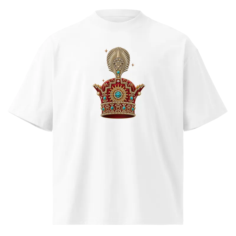 Pahlavi Crown of Imperial Iran center women oversized t-shirt