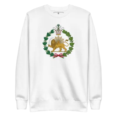 Imperial Emblem of the Qajar Dynasty – Lion and Sun Heritage center Unisex Unisex Premium Sweatshirt