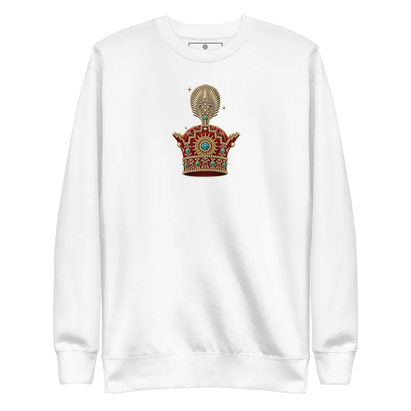 Pahlavi Crown of Imperial Iran center Unisex Premium Sweatshirt