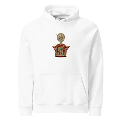 Pahlavi Crown of Imperial Iran center Unisex eco hoodie