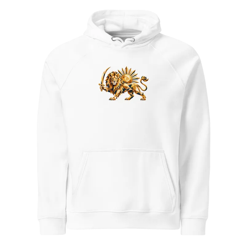 shirokhorshid (Lion and Sun) sign iran center Unisex eco hoodie