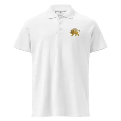 Lion and Sun Javid shah Pahlavi Crown Premium polo shirt