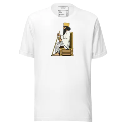Darius the great on his throne center Unisex t-shirt